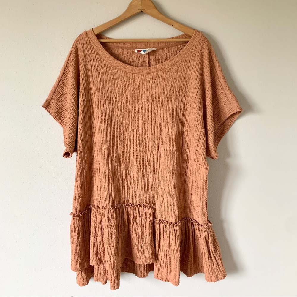 Free People Peach Mini Dress - Picture 4 of 16